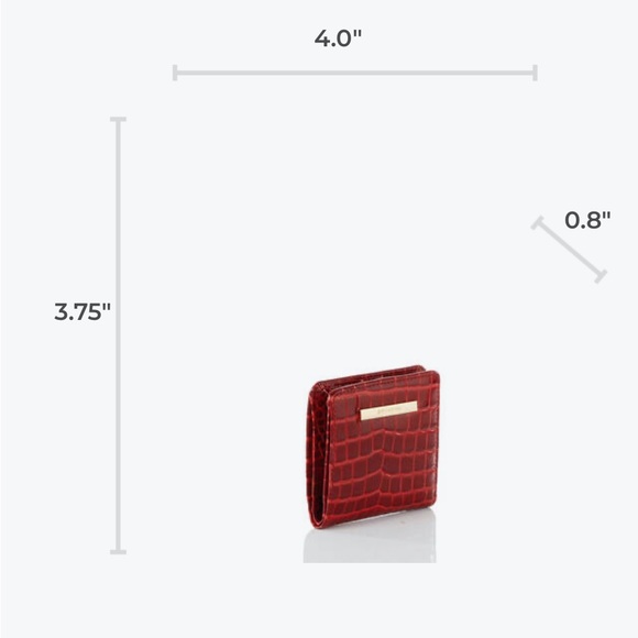 Brahmin Cynthia and Jane wallet in Red Glissandro - Picture 11 of 14